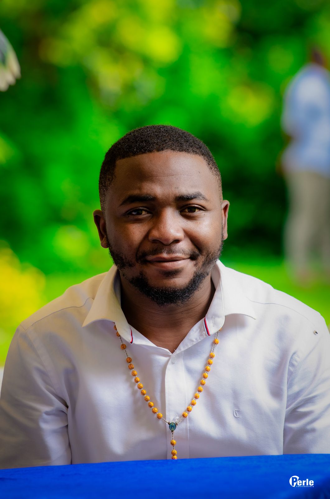 Mr. Obede Vitangi, one of the writers at Great Lakes Crisis Blog, poses for a self portrait.